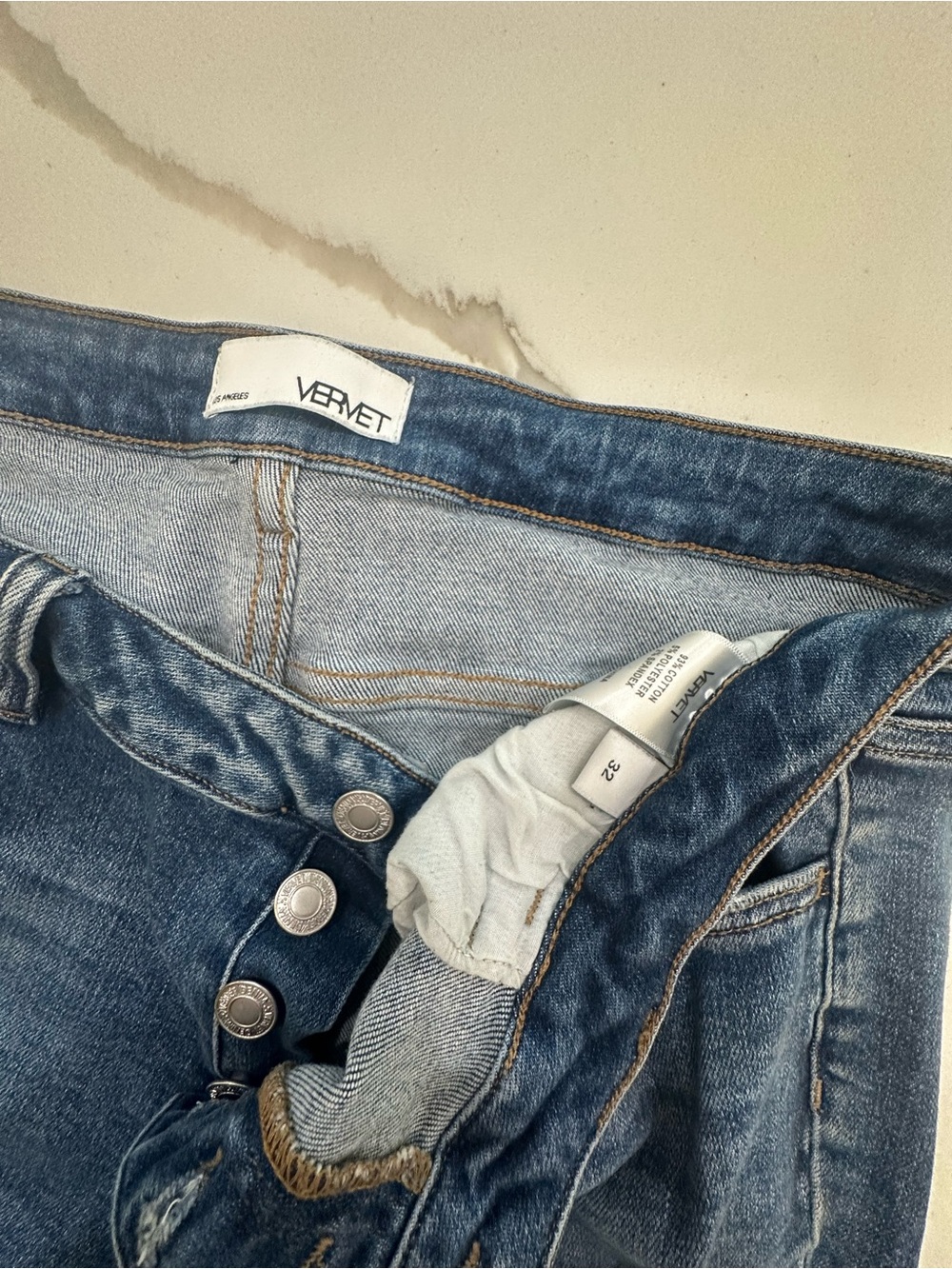 Vervet Women's Mid Wash Blue Jeans